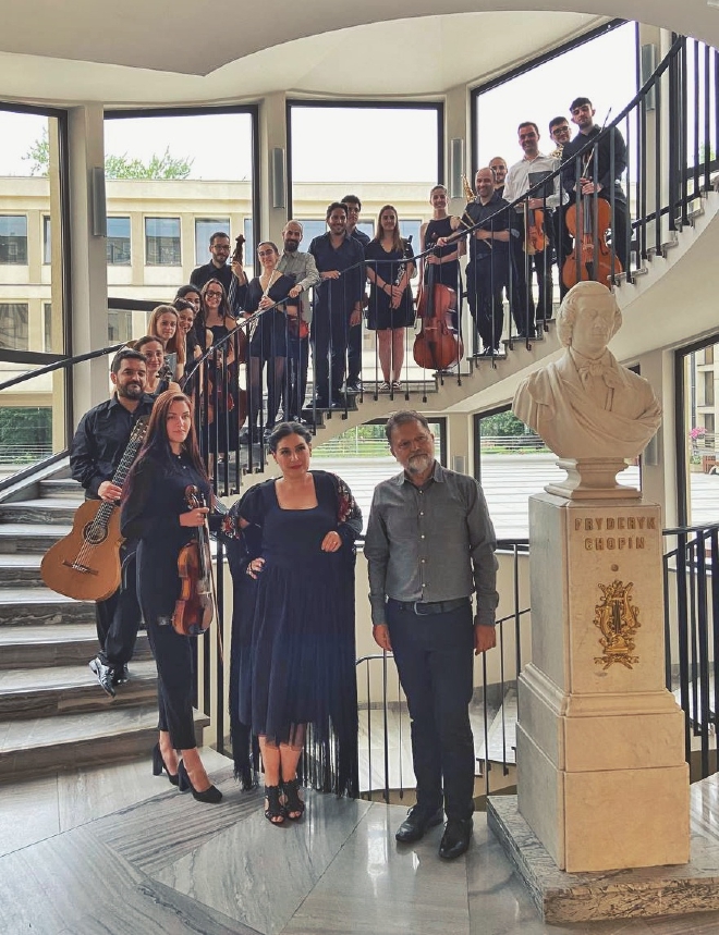 Group photo at Chopin University of Music